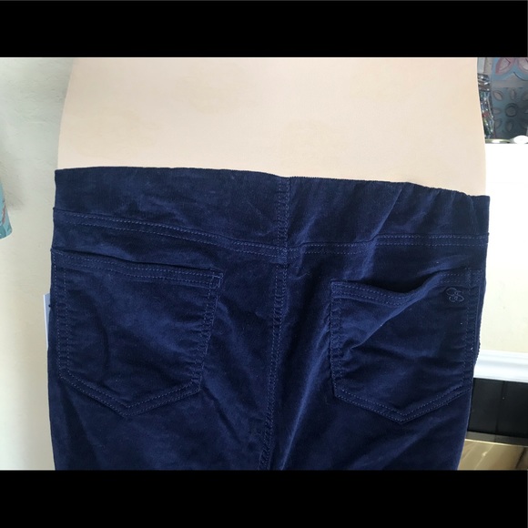 Jessica Simpson Navy Blue Cord Corduroy Maternity Jeans Pants Skinny L new NWT - Picture 4 of 8